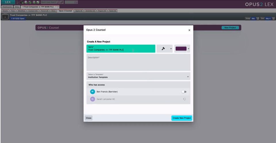 Opus 2 Verdict Opus 2 Counsel integration